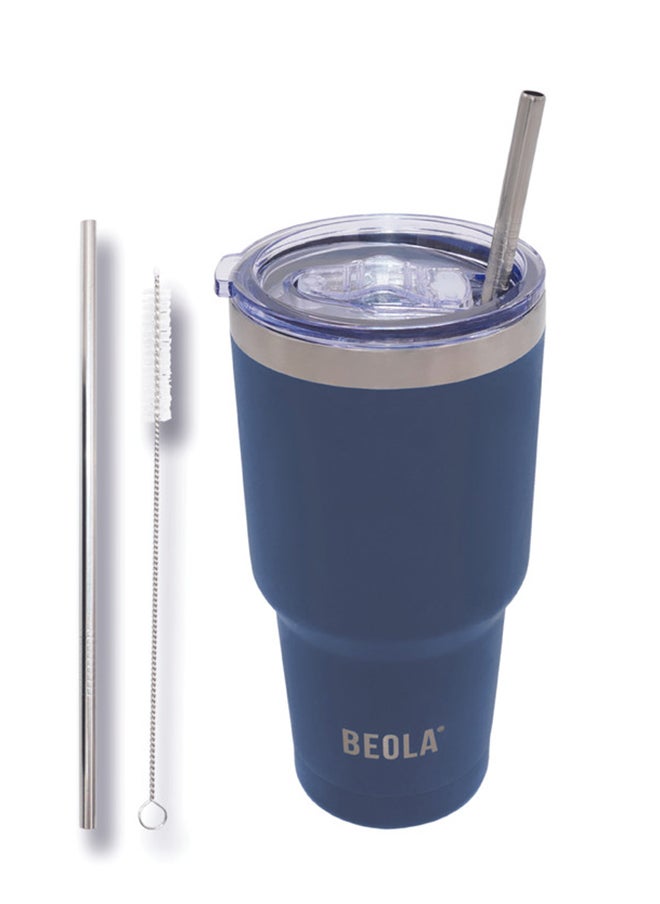 BEOLA Insulated Coffee Mug Travel Tumbler - 900ml, Marine Blue  - Image 2