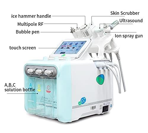 R A Products آلة جمال الوجه 7 في 1 آلة الوجه الهيدروجينية والأكسجينية آلة هيدرافيشل آلة تقشير الوجه بخاخ البشرة آلة للسبا - Image 4