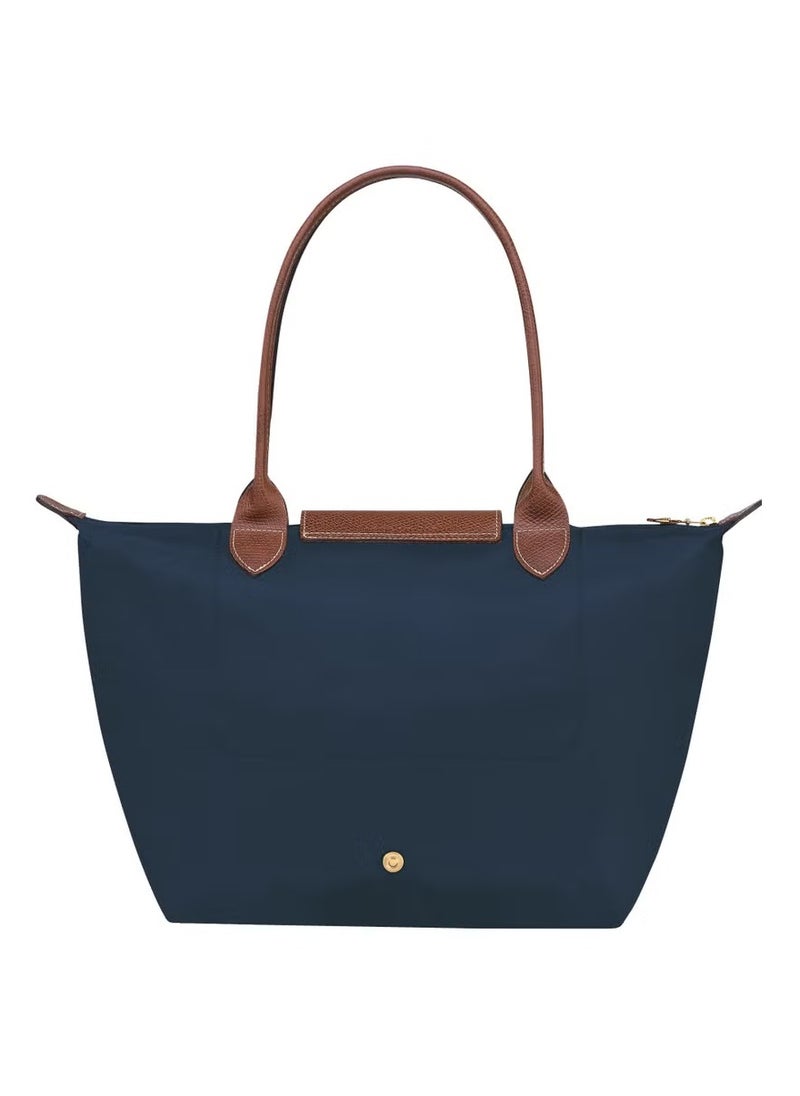 Longchamp Women's Medium Tote Bag Handbag Shoulder Bag Navy Classic Style  - Image 3
