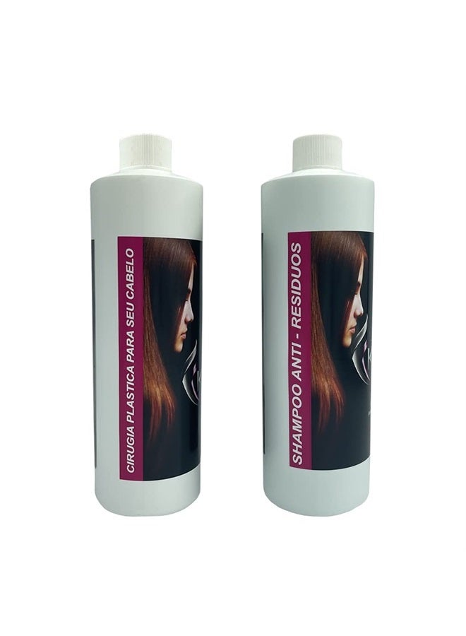 Cirugia Capilar Kerafruit 32 oz + Shampoo Nueva Presentacion Deja Brillante el Cabello