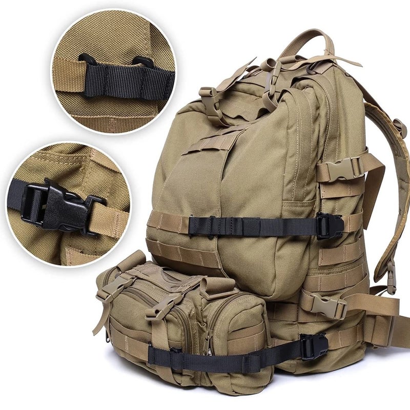 AZB 6 Pcs MOLLE Tactical Straps Adjustable Backpack Straps Attachment Webbing - Image 2