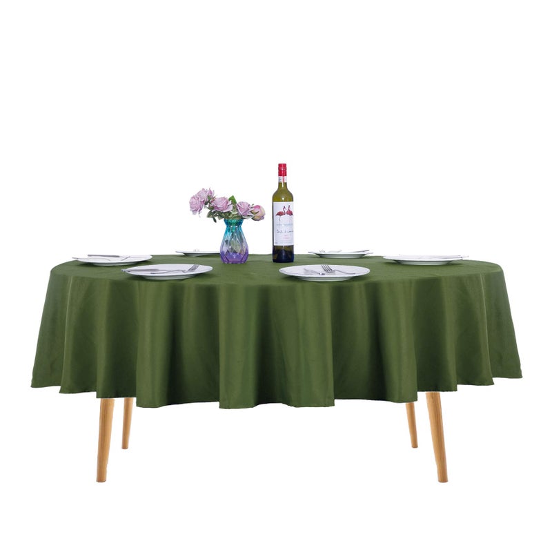 Ascoza 2pack 70 Inch Willow Round Tablecloth in Washable Polyester Fabric for WeddingBanquetRestaurantParties