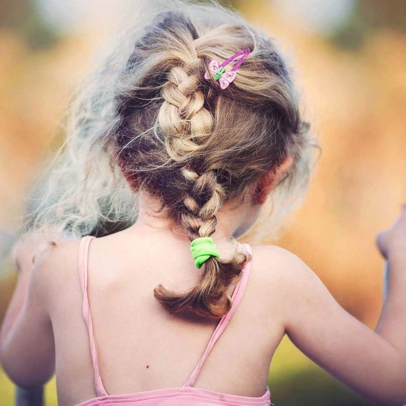 Dream Loom Hair Ties for Kids, 100pcs Small Rubber Hair Bands Elastic Ponytail Holders, Tiny Soft Hair Ties for Baby Toddlers Girls Hair Accessories Multicolor - Image 4