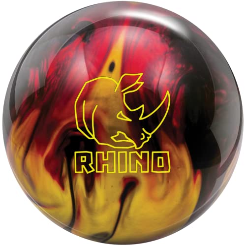 Brunswick Rhino Bowling Ball, Red/Black/Gold, 15 lb - Image 5