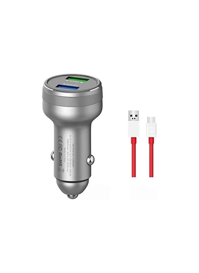 Generic - USB Charging Rapidly Car Charger with OnePlus Dash Charge USB Data Cable - Image 1