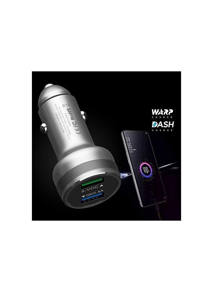 Generic - USB Charging Rapidly Car Charger with OnePlus Dash Charge USB Data Cable - Image 1
