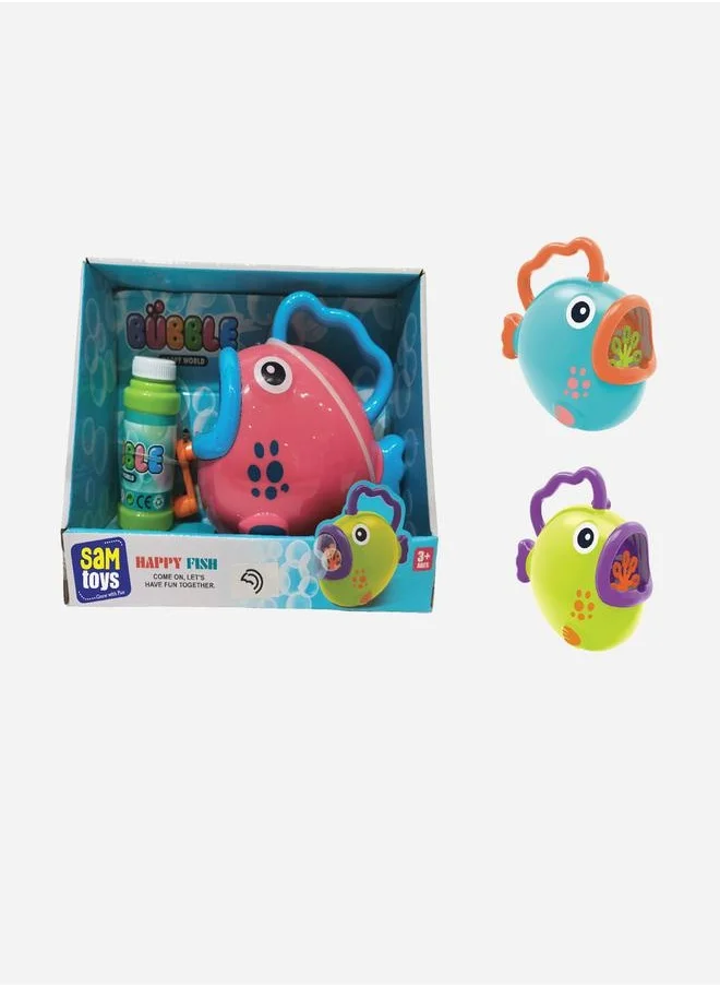 Sam Toys Manual Fun Fish Bubble Machine with Liquid