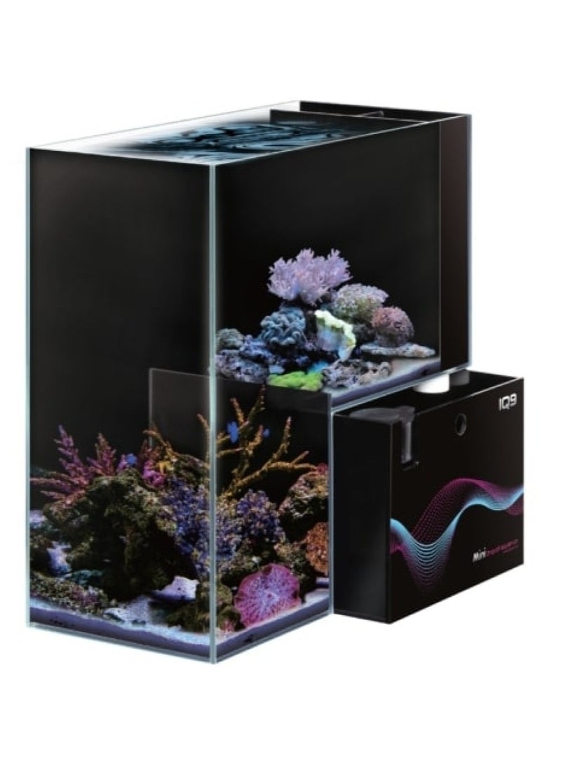 DYMAX IQ9 MINI DROP OFF ACRYLIC AQUARIUM-MARINE 470MM L X 220MM W X 470MM H (5MM THICKNESS)