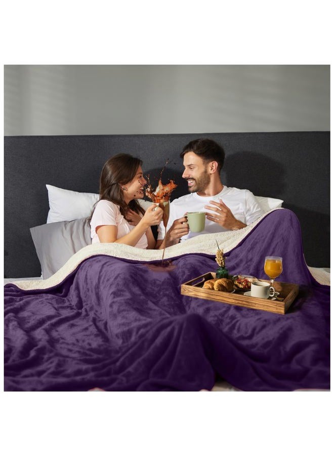 Sacred Weapon Love Blanket Waterproof Intimacy - Queen Mattress Protector - Splash Blanket - Period Bed Protector – Waterproof Blanket Queen Size -Upto 50oz-80"x80" Purple Blanket - Image 1