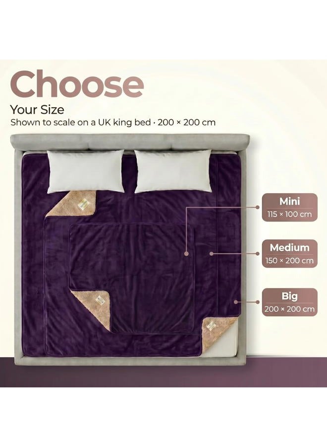 Sacred Weapon Love Blanket Waterproof Intimacy - Queen Mattress Protector - Splash Blanket - Period Bed Protector – Waterproof Blanket Queen Size -Upto 50oz-80"x80" Purple Blanket - Image 2