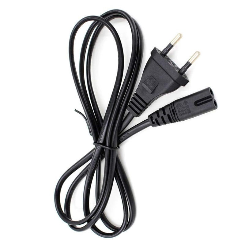 DijiiPlus++ Power Cord for Camera Battery Chargers | Compatible with Canon LC-E8/LC-E17, Nikon MH-61/62/63/65/66, Sony, LUMIX, Fujifilm & More | Durable 2-Pin Plug Cable for Fast & Safe Charging - Image 1