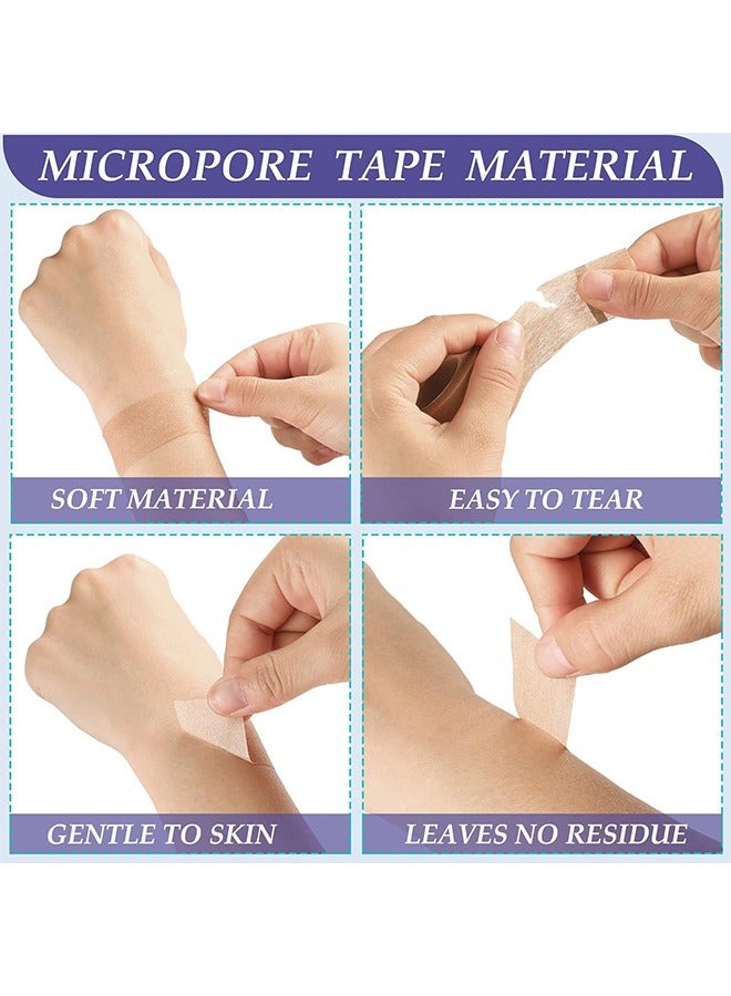 Beyond 9 Rolls Flexible Skin Tape Breathable Nose Tape, Medical Micropore Bandages, Self Adhesive First Aid Bandages for Wound Injuries Swelling (Skin Color) - Image 5