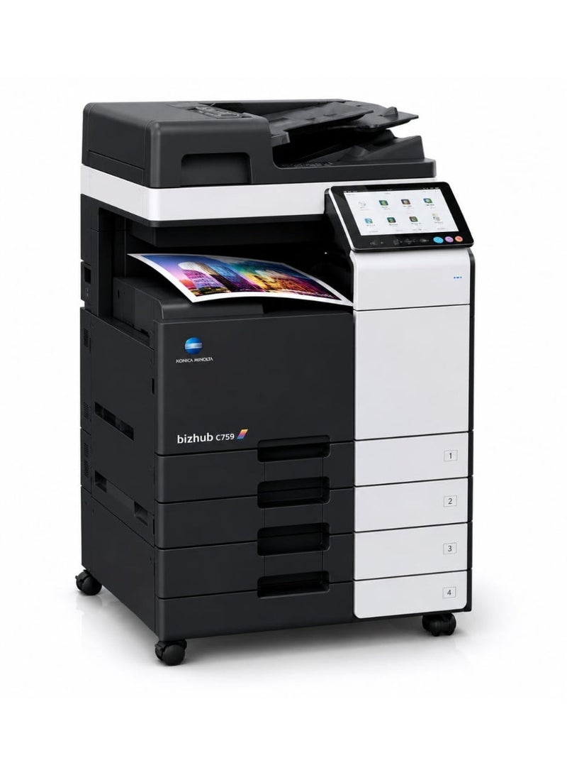 Konica-Minolta Konica Minolta Bizhub C759 A3 Color Multifunction Printer | Print Copy Scan | 75 PPM | Refurbished Grade A - Image 4