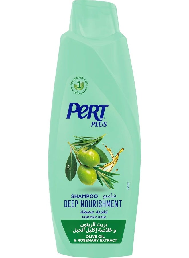 Pert Plus Deep Nourishment Shampoo with Olive Oil For Dry Hair 600ml - Image 1