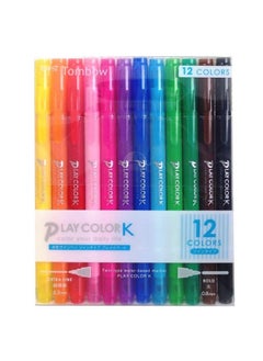 Tombow Tombow Play Color K Twin Tip Markers, set of 12  - Image 1