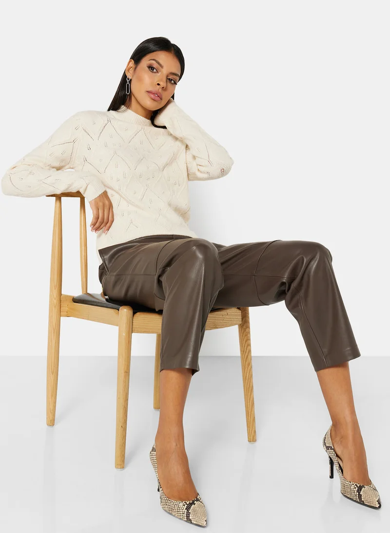 Jacqueline de Yong Knit Long Sleeve Sweater