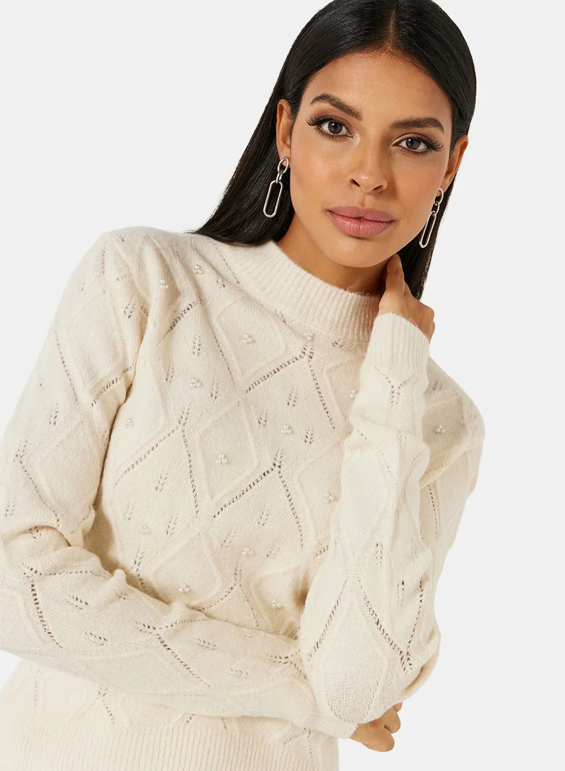 Jacqueline de Yong Knit Long Sleeve Sweater
