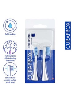 CURAPROX رؤوس فرشاة الأسنان البديلة Curaprox Hydrosonic CHS 200 Sensitive Duo، قطعتان - رؤوس فرشاة الأسنان الكهربائية Curaprox / رؤوس فرشاة الأسنان البديلة - عبوة من قطعتين  - Image 4