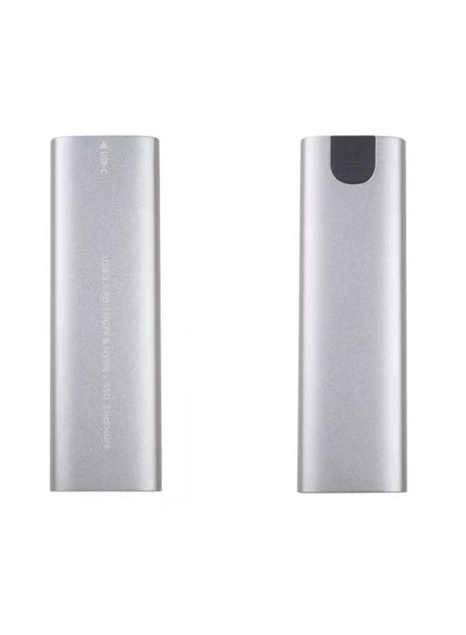 Type-C To M.2 Solid State Hard Disk Box Nvme/Ngff SATA Dual Protocol Alloy External Mobile Hard Disk Box-Color:Ngff(SATA) Protocol A- C Line  - Image 2