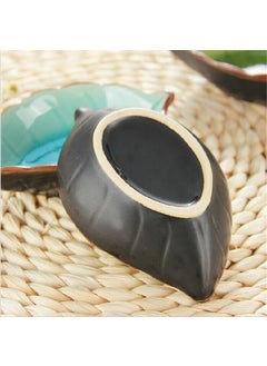 PLENARO PLENARO Ceramic Dip Bowls Leaf ShapeColourfull Porcelain Dipping Soy Sauce Dish Condiments Small Bowls Perfect for BBQ SauceTomato SauceHoney Mustard and Soy Sauce RENDOMPack of 6  - Image 3