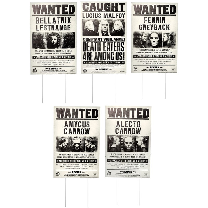 Rubies Rubies Harry Potter Wanted Poster Signs Lawn Dcor As Shown One Size 