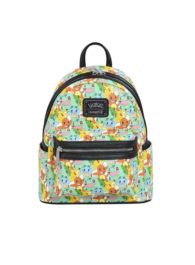 Loungefly X Funko Pop! Pokémon Pikachu And Starters Mini Backpack (22.86 X 11.43 X 26.67 Cm) - Image 1