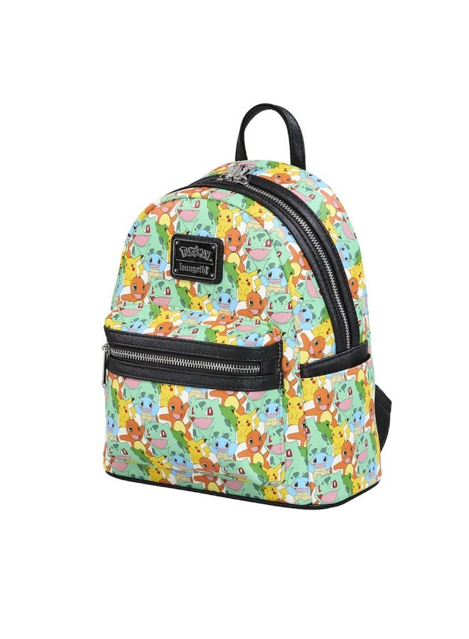 Loungefly X Funko Pop! Pokémon Pikachu And Starters Mini Backpack (22.86 X 11.43 X 26.67 Cm) - Image 2