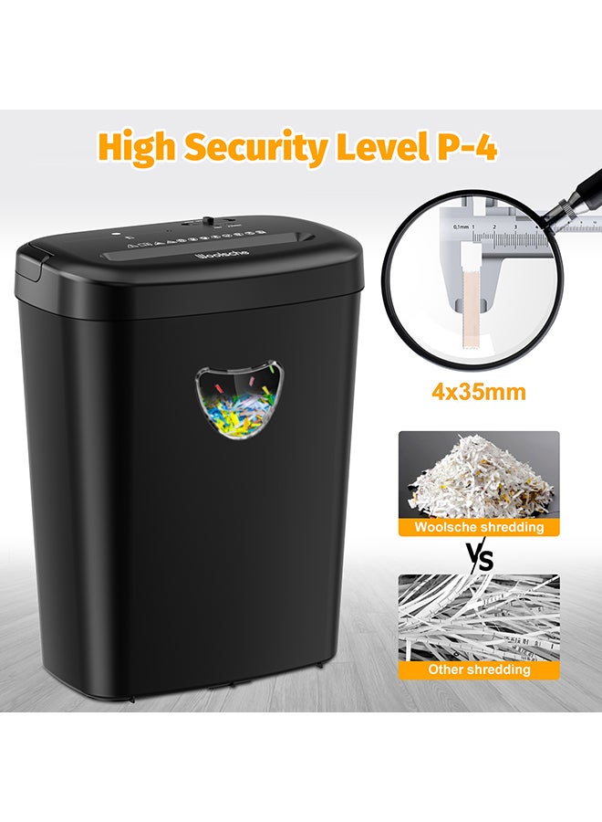 والالا آلة تقطيع ورق، ١٢ ورقة تقطيع عرضي مع سلة ٢٥ لتر، مستوى أمان عالي P-٤، تصميم بثلاثة أوضاع تقطيع للبطاقات/الأقراص المدمجة/الدبابيس/المشبك، آلة تقطيع متينة، نظام مقاوم للانحشار للمكتب - Image 1