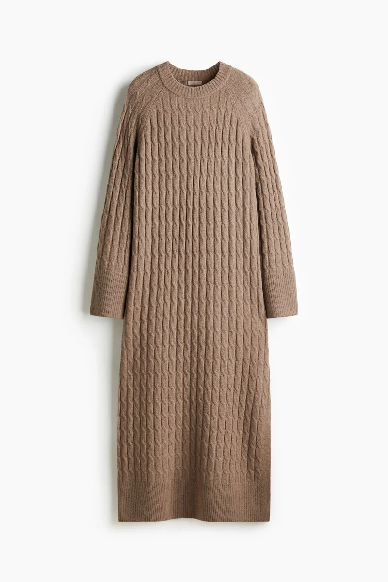 H&M Cable-knit maxi dress