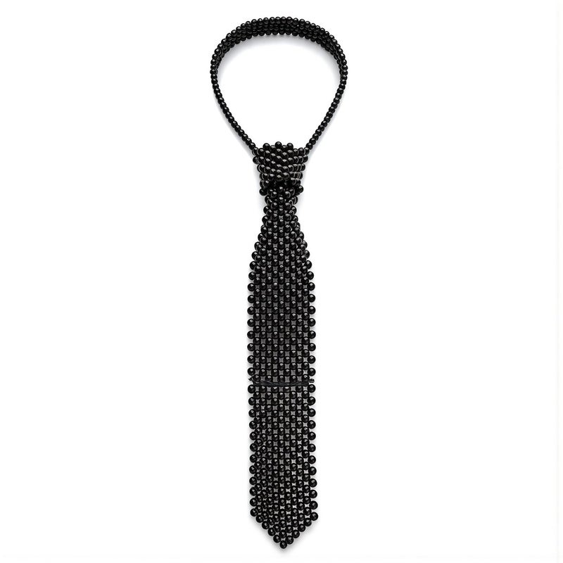 Women Fashion Pearl Beaded Tie Unisex Style For All Age Groups Teen Adult Lady - Image 1