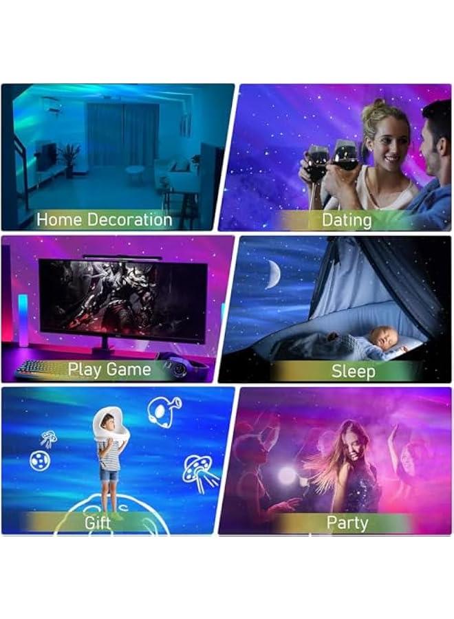 MIXDE Projector, 3 in 1 LED Northern Lights Star Projector, 6 White Noise Starry Moon Light with Bluetooth Speaker for Adult Kids Gift, Bedroom, Room Decor - Image 5