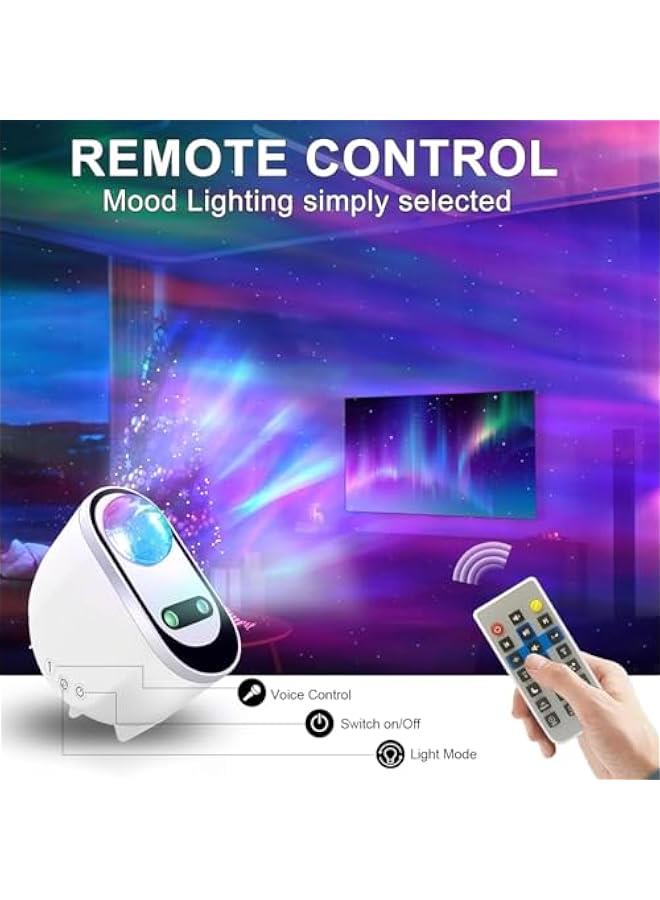 MIXDE Projector, 3 in 1 LED Northern Lights Star Projector, 6 White Noise Starry Moon Light with Bluetooth Speaker for Adult Kids Gift, Bedroom, Room Decor - Image 4