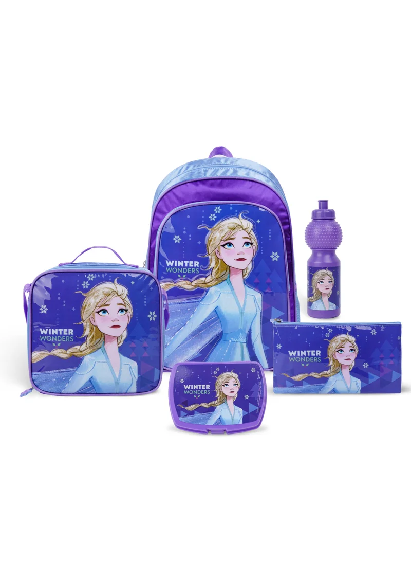 Disney Disney Frozen Welcom Spring 5In1 Trolley Box Set 16" I Trolley I Lunch Bag I Water Bottle I Pencil Case I Lunch Box I Packaging