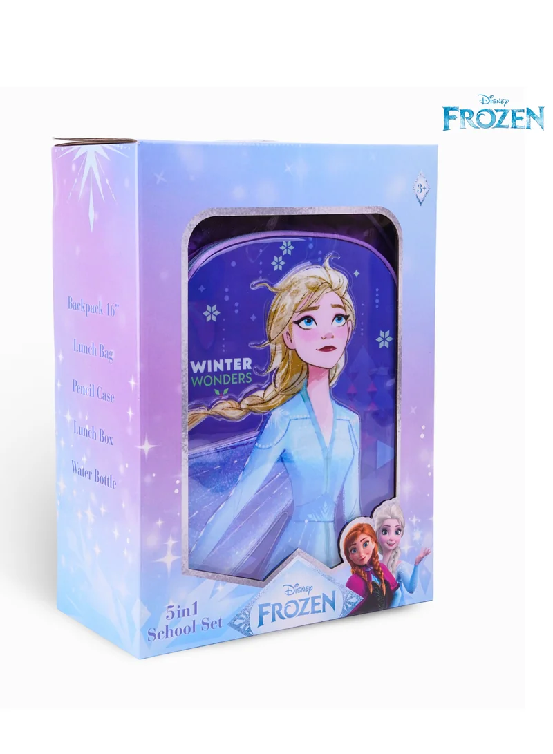 Disney Disney Frozen Welcom Spring 5In1 Trolley Box Set 16" I Trolley I Lunch Bag I Water Bottle I Pencil Case I Lunch Box I Packaging