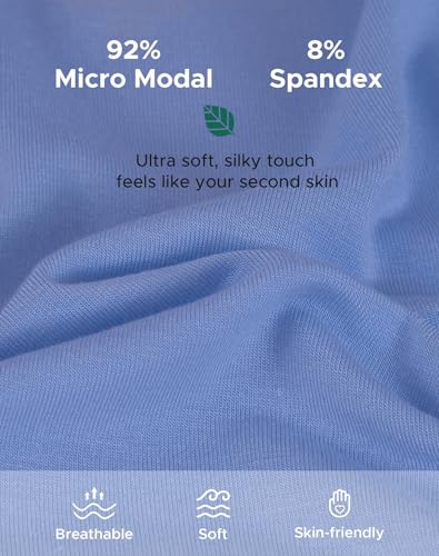 INNERSY Women's Soft & Thin No Show Modal Underwear Quick Dry Panties for Summer 5-Pack(Morandi, Medium) - Image 5