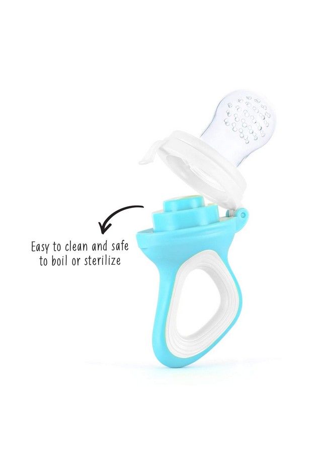 Rabitat Hygienic Snap Lock Nibbler Silicone Fruit Feeder (White) - Image 5