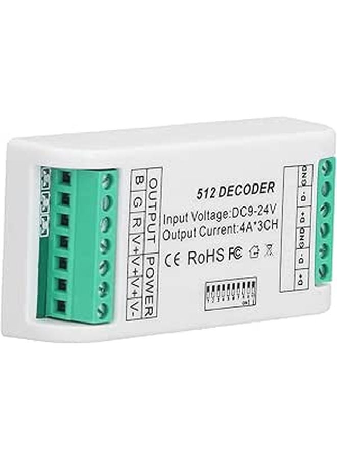 DMX512 LED Strip Light Controller 3 Channels RGB Decoder Constant Voltage 9 24V Input Stage Lighting - Image 1