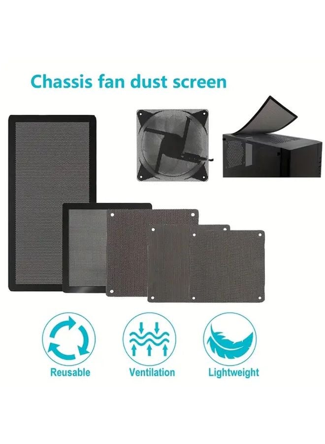 4.72 × 9.45 بوصة غطاء شبكي من البولي فينيل كلوريد مقاوم للغبار لتهوية وتصريف حرارة صندوق الكمبيوتر - Image 2