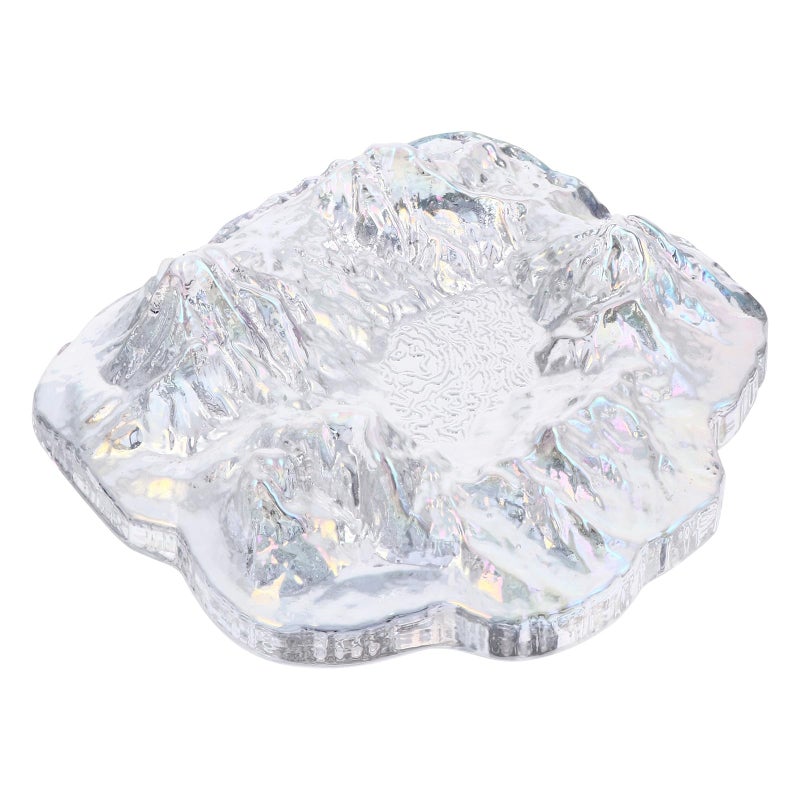Nordic Mountain Shaped Glass Ashtray Creative Desktop Cigarette Butt Container For Home Office - Image 2