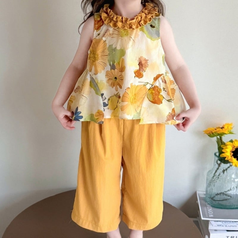 ChicPoint 2 Pcs 2-7years Girls Pants Suit - Image 2