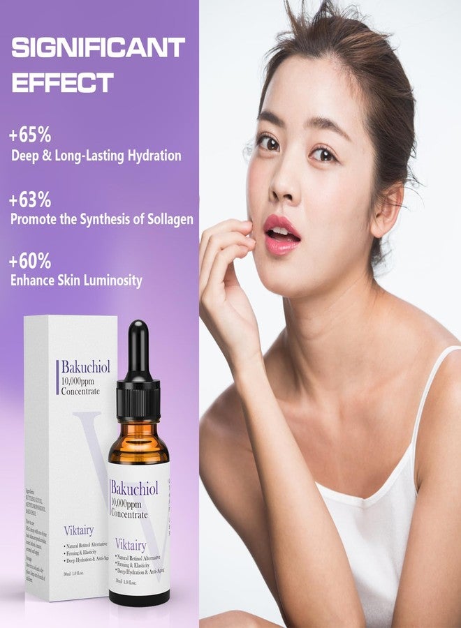 Viktairy Bakuchiol Serum Concentrate, High-Potency Mix-In Bakuchiol Oil Serum, Gentle Retinol Alternative for Wrinkle Reduction, Hydrating & Firming Anti-Aging Skincare, Vegan Non-GMO, 30ml 10,000ppm - Image 3