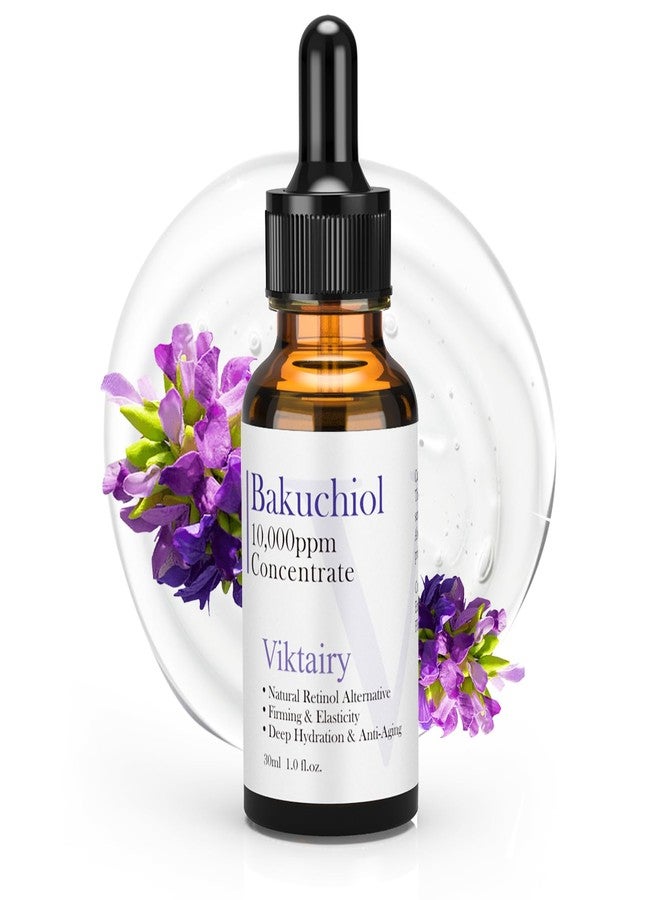 Viktairy Bakuchiol Serum Concentrate, High-Potency Mix-In Bakuchiol Oil Serum, Gentle Retinol Alternative for Wrinkle Reduction, Hydrating & Firming Anti-Aging Skincare, Vegan Non-GMO, 30ml 10,000ppm - Image 1