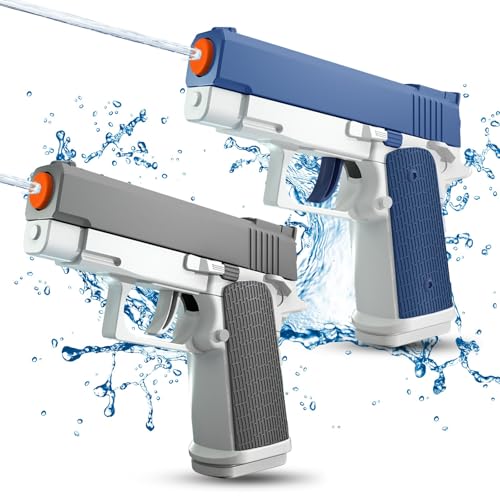 ALLROAD 2 Pack Water Guns for Kids Squirt Gun Water Blaster Soaker Water Pistol Toys for Toddlers Child Boys Girls Ideal Summer Gifts for Swimming Pool Beach Party Outdoor Water Fighting Toy - Image 1