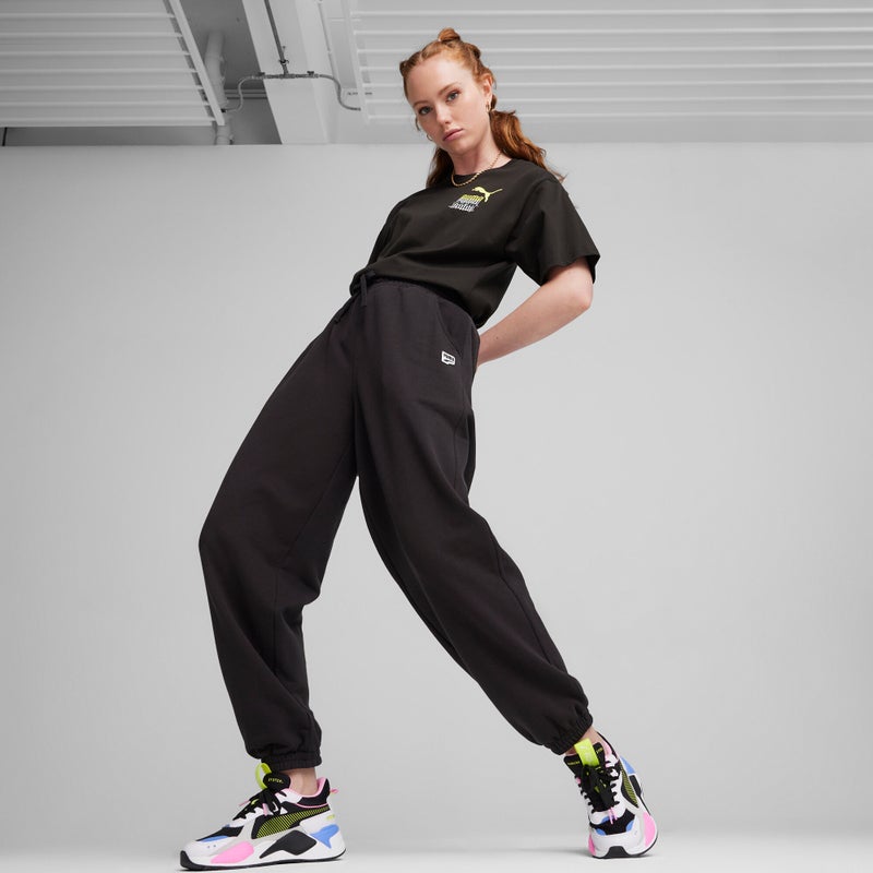 PUMA CLASSICS BRAND LOVE Womens Black T-shirt - Image 3