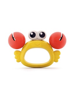 HOLA Hola Crab Orchestra Rattle Baby Teether Activity Toy, Teething Relief, Easy to Grasp, Fine Motor Skills, Bright Colors, Sensory Toys, Baby Toys, Baby Teether, Baby Rattle, Animal Rattle 3M+  - Image 3