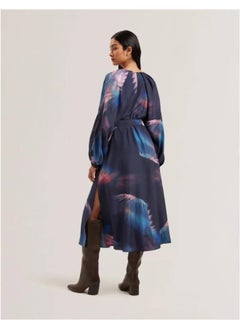 Ted Baker Printed V-Neck Belted Dress  - Image 2