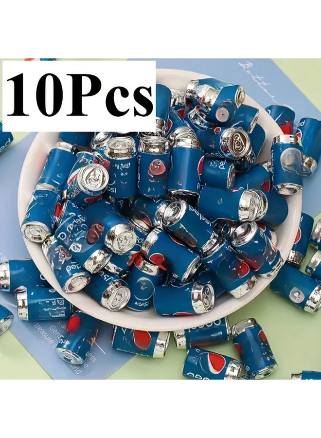 10pcs Red Miniature Plastic Soda Can Models For Dollhouse Bar Decor 1 12 Scale Realistic Handmade Diorama Supplies - Image 5