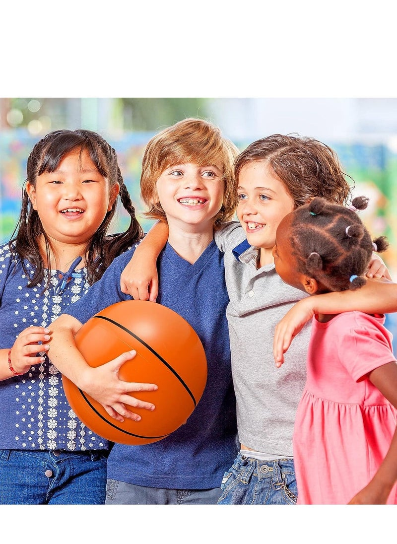 Generic - Inflatable Basketball Beach Balls - for Sports-Themed Events, Outdoor Games, Pool Fun, and Summer Water Activities, Kids Summer Water Ball for Beach Playing,Teaching,Party Favors 3 Pcs 9.8 Inch - Image 1