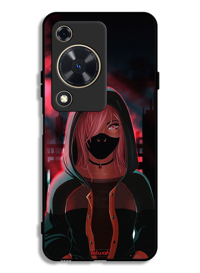 Tolwak Huawei Nova Y72S Protective Case Cover Girl Wear Mask Art