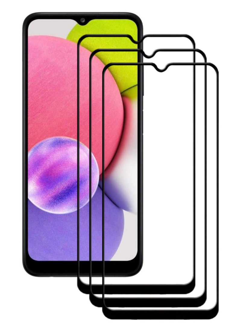 ACLIX 3 Pieces Antistatic ESD Dustproof Premium Quality High Definition Tempered Glass Screen Protector Designed For Samsung Galaxy A03s - Image 1